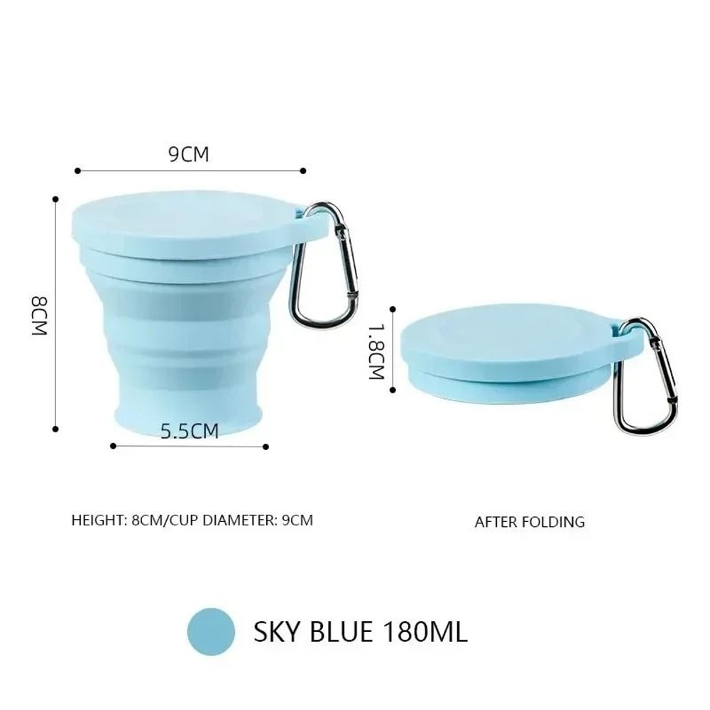 Portable Silicone Folding Travel Cup 11