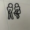 Creative Bathroom Sign Set 2