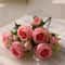 Rose Pink Silk Peony Bouquet 13