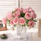 Rose Pink Silk Peony Bouquet 1