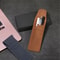 Vintage Frosted PU Leather Double Pen Case Set 3