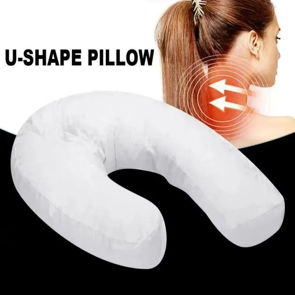 U Shape Side Sleeper Contour Pillow With Ear Comfort Design 3