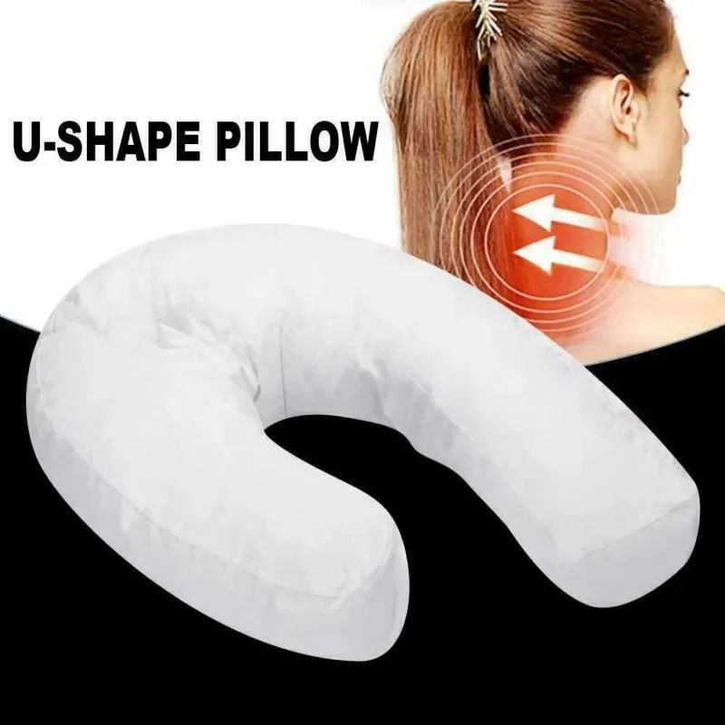 U Shape Side Sleeper Contour Pillow With Ear Comfort Design 3