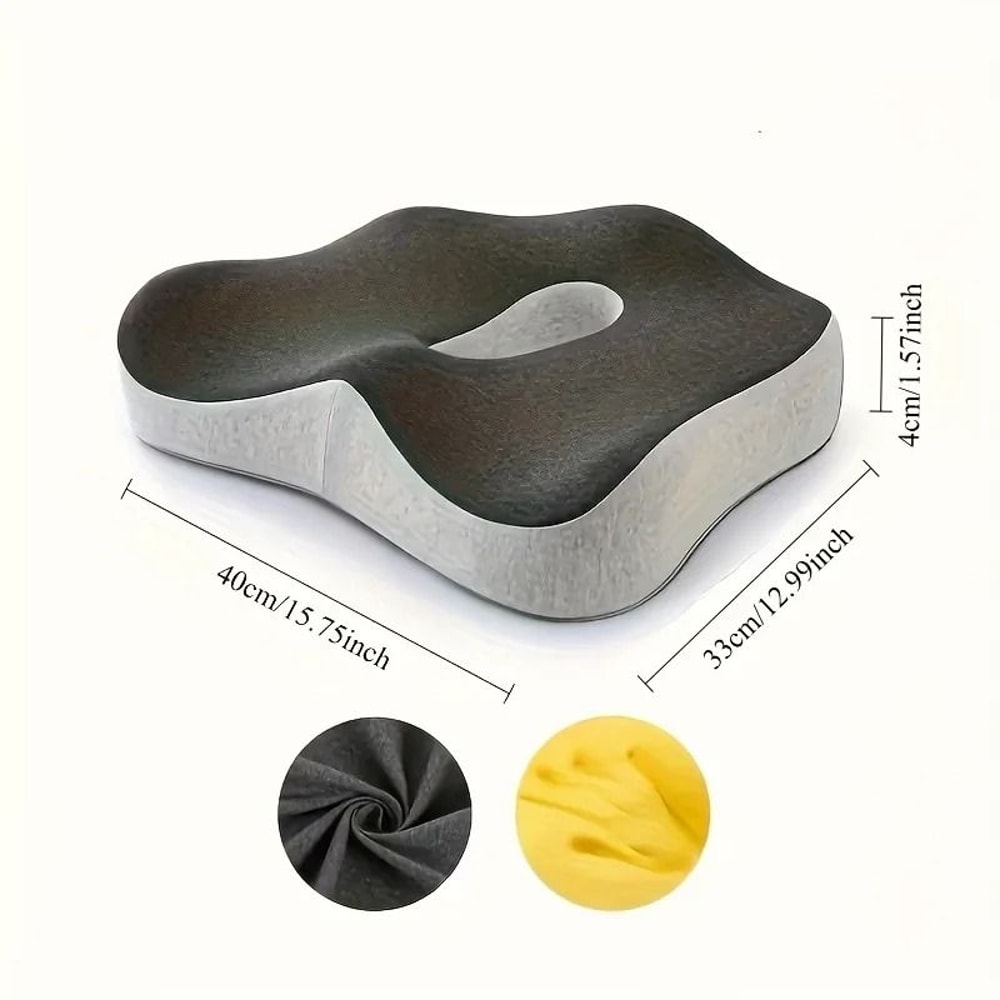Ergonomic Three Zone Memory Foam Seat Cushion 3