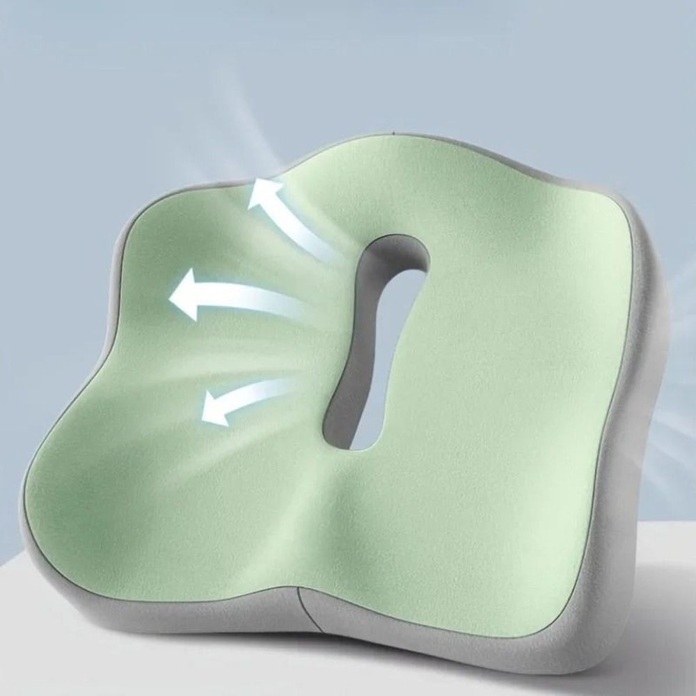 Ergonomic Three Zone Memory Foam Seat Cushion 4