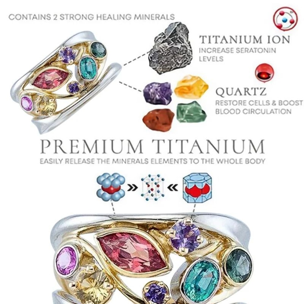 Magnetic Therapy Crystal Quartz Ring 3