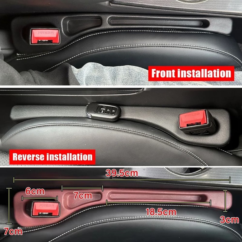 Universal Car Seat Gap Filler Strip Set 1