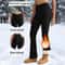 Fleece Lined High Waist Flared Winter Leggings 1