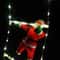 Santa Claus Climbing Ladder Christmas Light Decoration 1