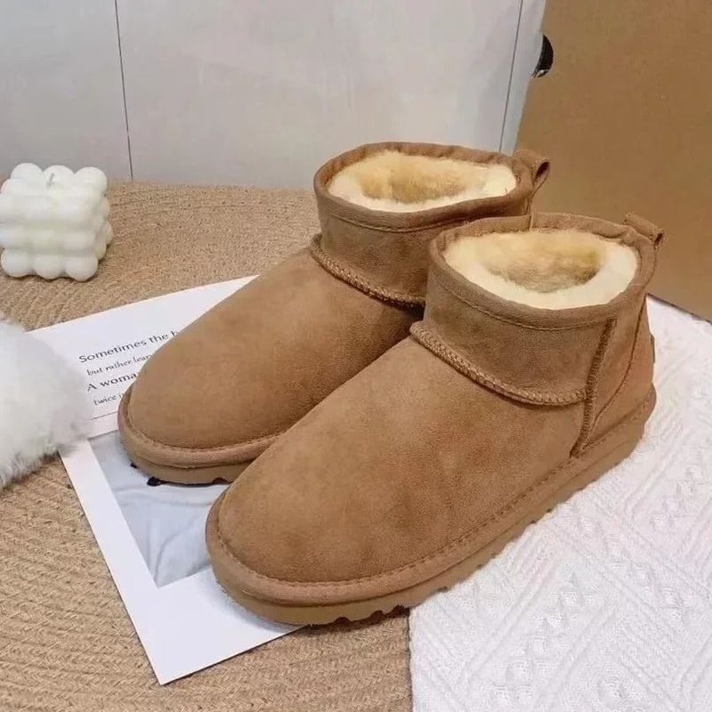 Winter Warm Shearling Lined Snow Boots 1