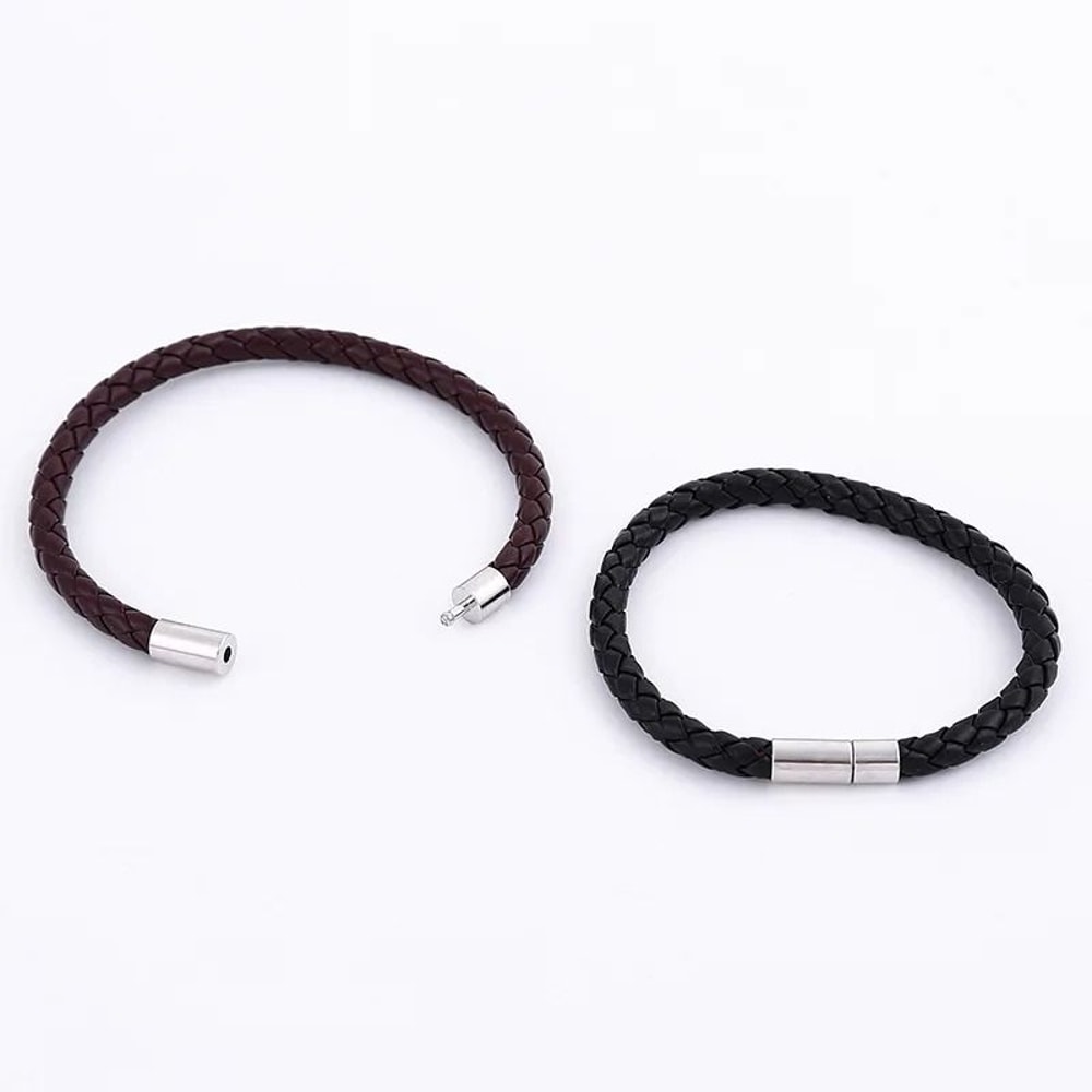 Magnetic Leather Bracelet Set For Men 1