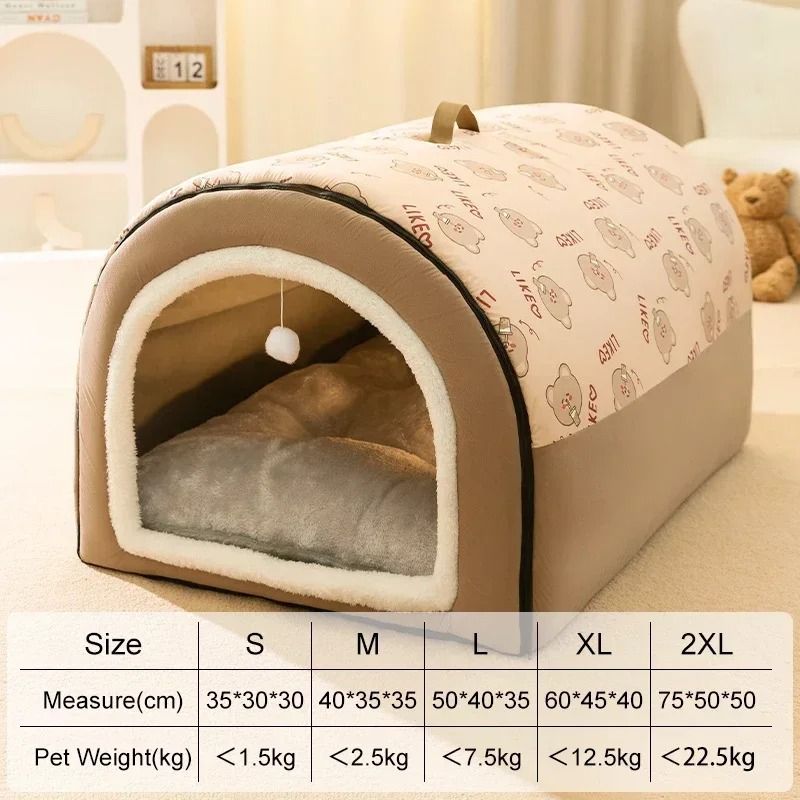 Winter Warm Pet House Bed 5