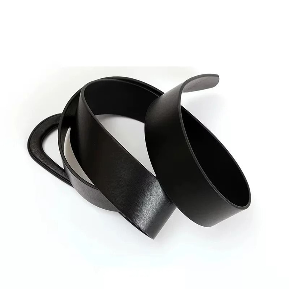 Genuine Leather Knot Style Adjustable Waist Belt 4