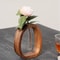 Wooden Base Mini Glass Flower Vase 2