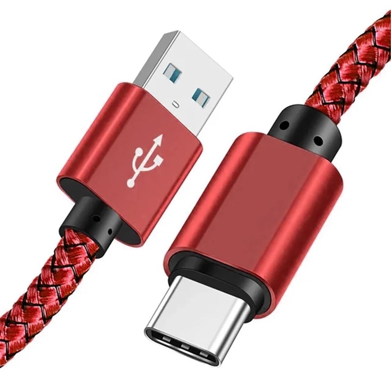 Fast Charging Nylon USB A To Type C Cable 10