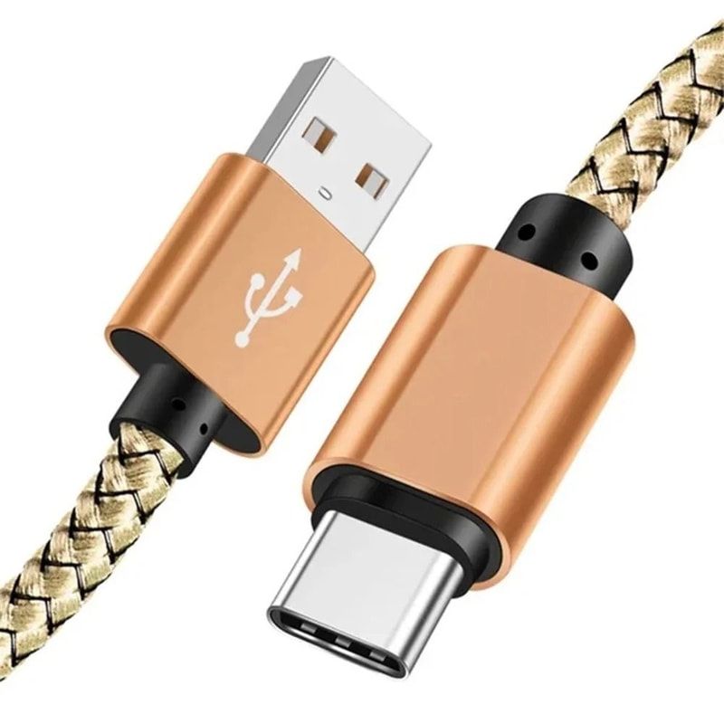 Fast Charging Nylon USB A To Type C Cable 12