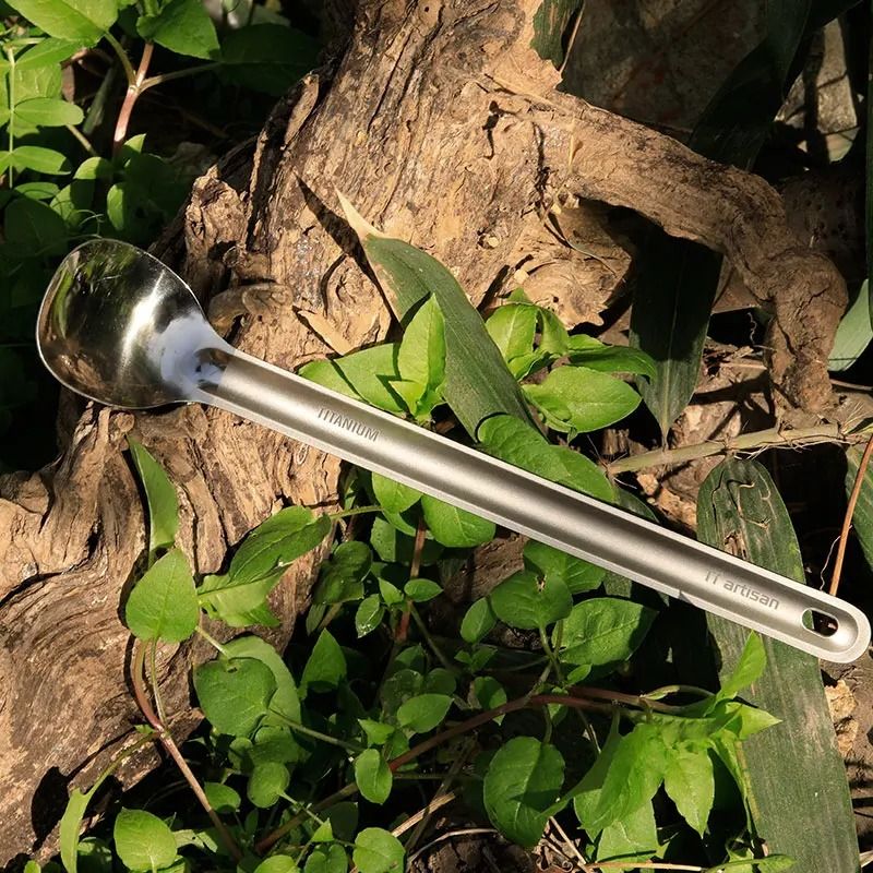Titanium Long Handle Camping Spork 3