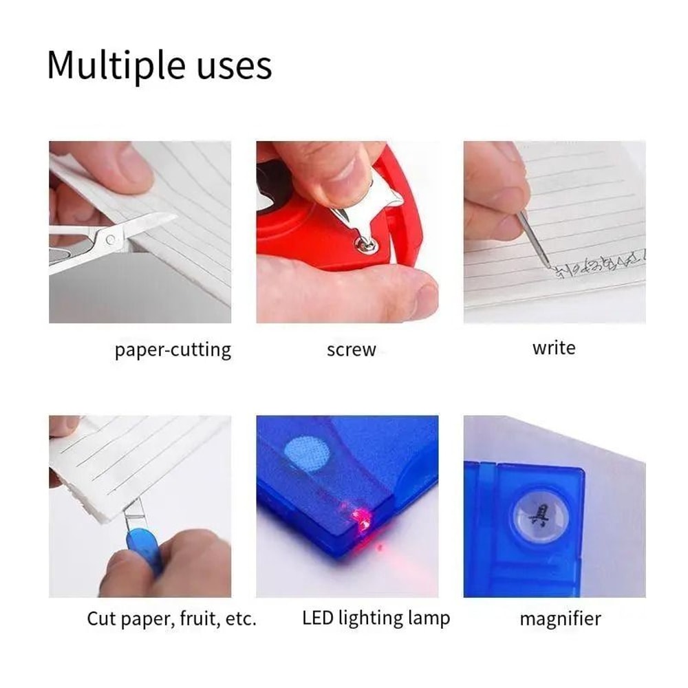 Multifunctional Pocket Tool Card Set 4