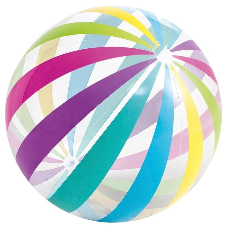 Inflatable Colorful Transparent Beach Ball 7