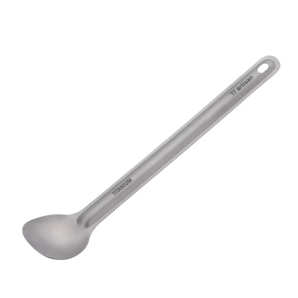 Titanium Long Handle Spork Spoon 7