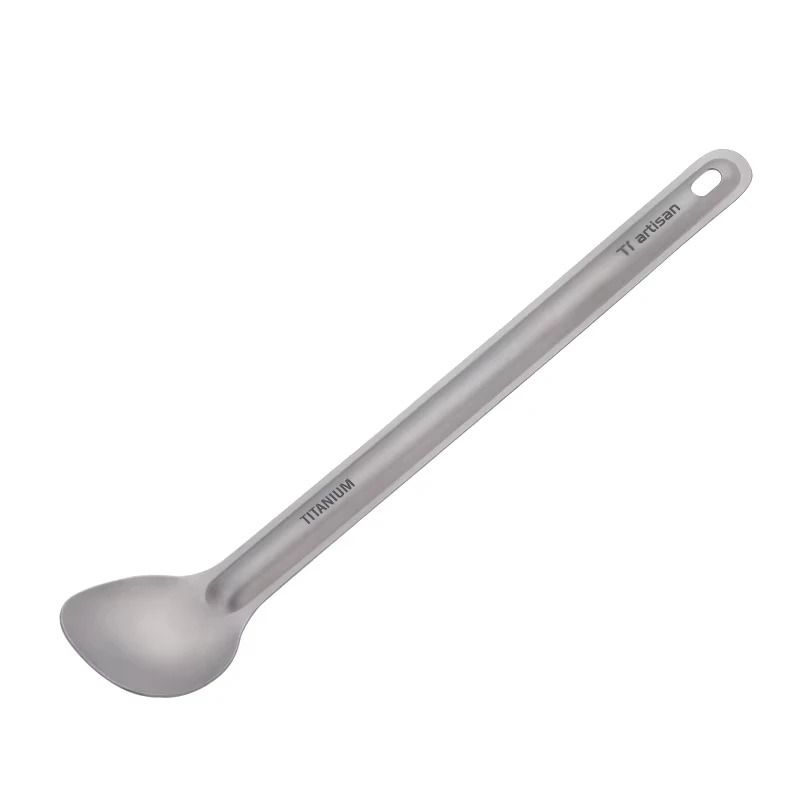 Titanium Long Handle Spork Spoon 7