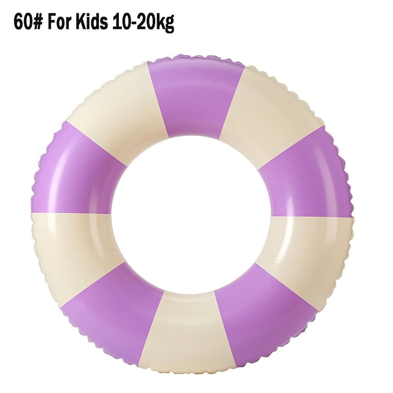 Inflatable Vintage Striped Swimming Ring 12