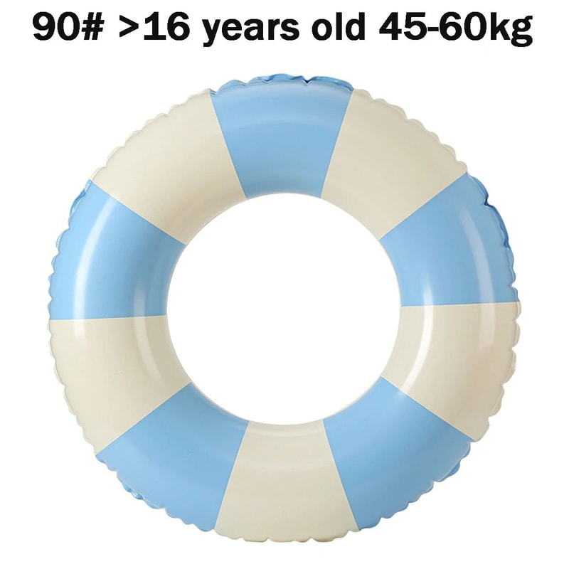 Inflatable Vintage Striped Swimming Ring 20