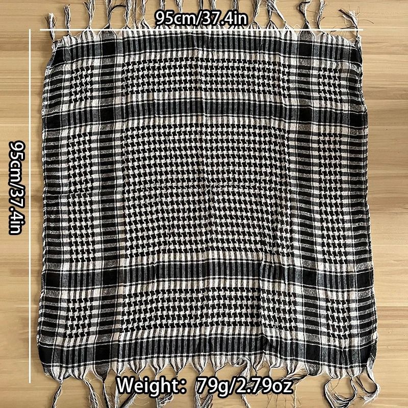Lightweight Tactical Plaid Scarf 2