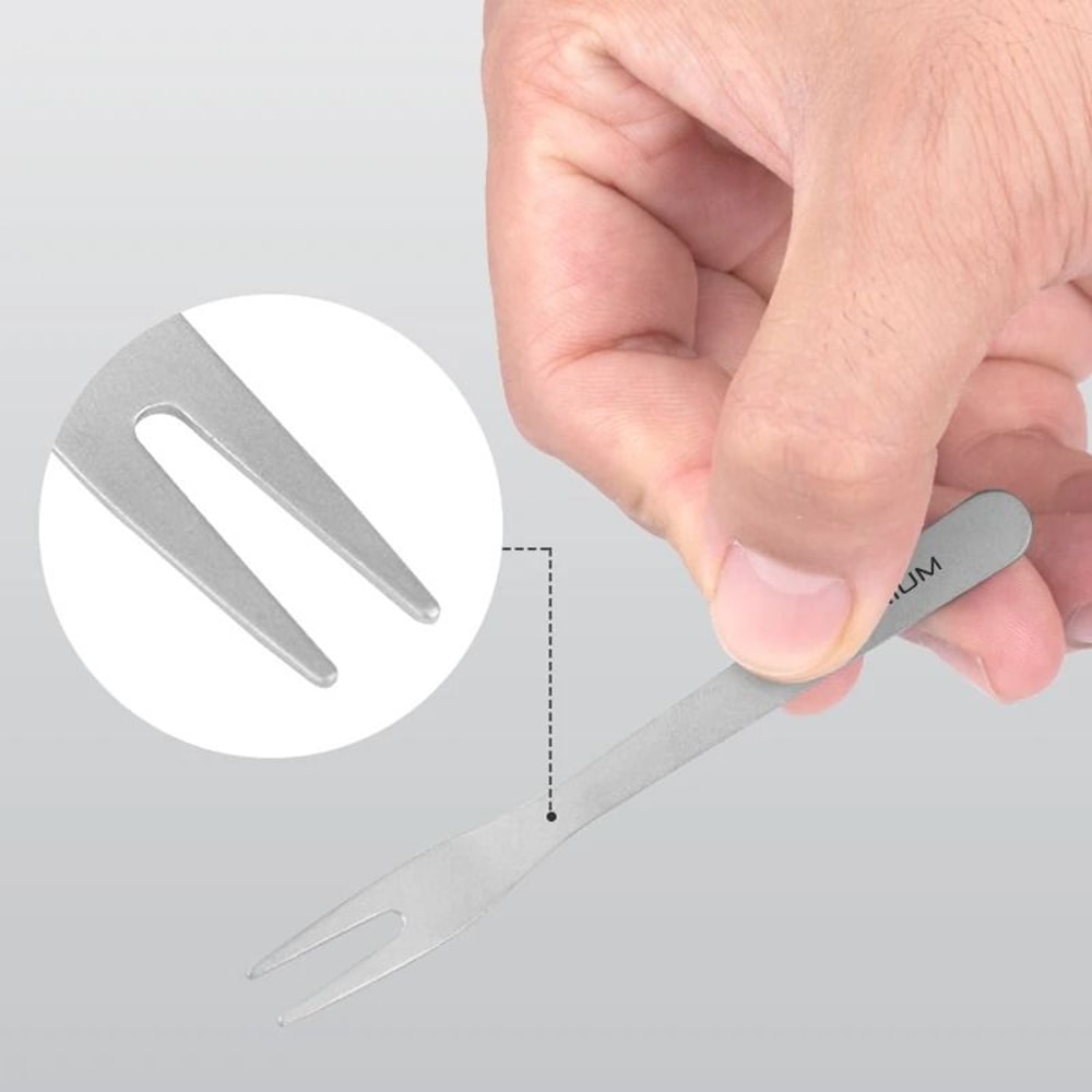 Titanium Outdoor Dessert And Fruit Fork 5