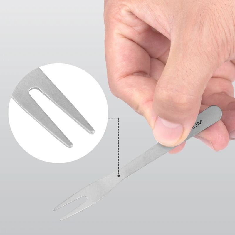 Titanium Outdoor Dessert And Fruit Fork 5