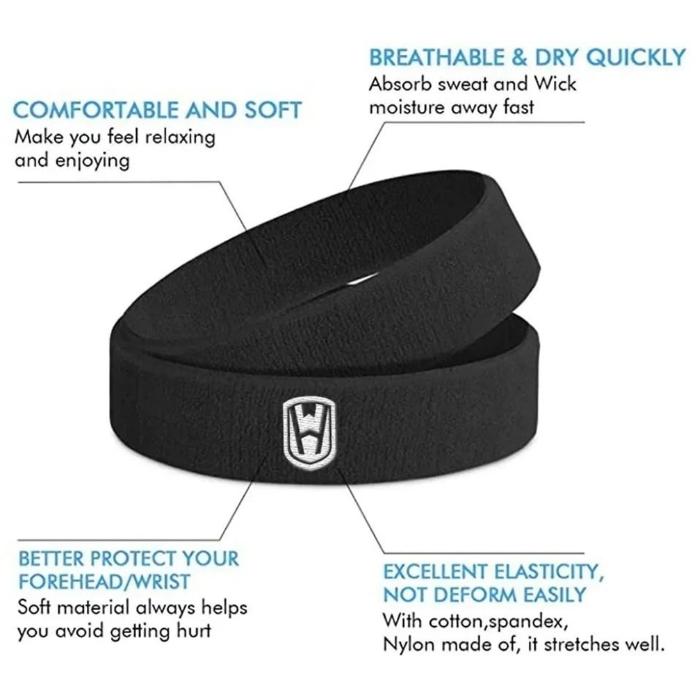 Cotton Sports Sweat Absorbing Headband 2