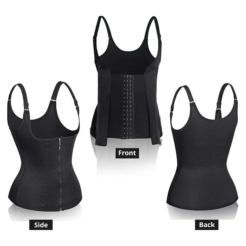 Zipper Waist Trainer Tank Top Body Shaper 5