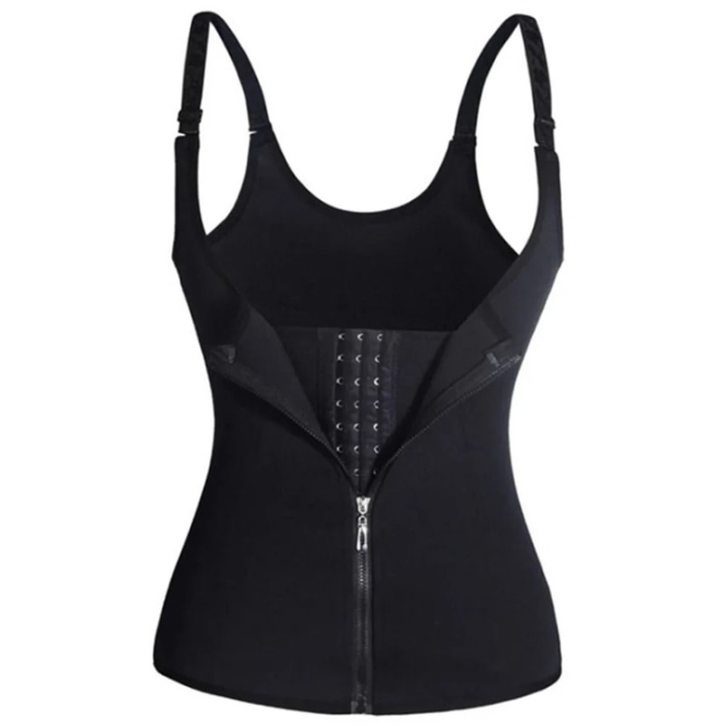 Zipper Waist Trainer Tank Top Body Shaper 6