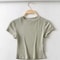 Short Sleeve O Neck Crop Top 7