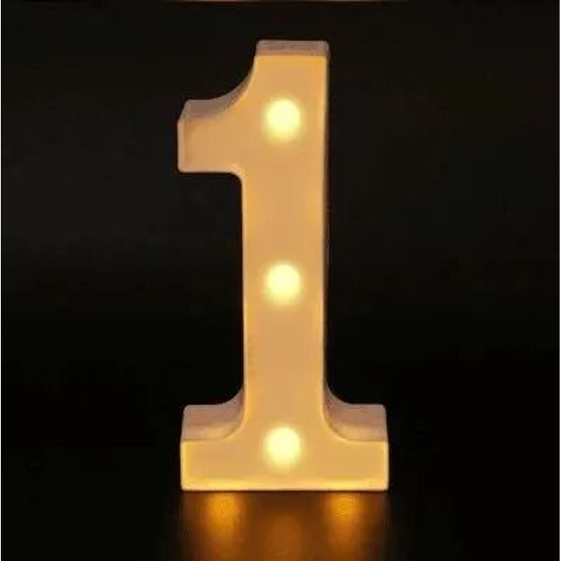 LED Alphabet And Number Decorative Night Light 6