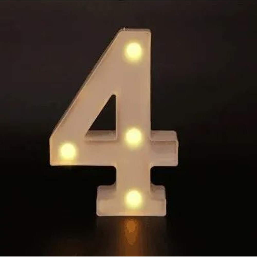 LED Alphabet And Number Decorative Night Light 9