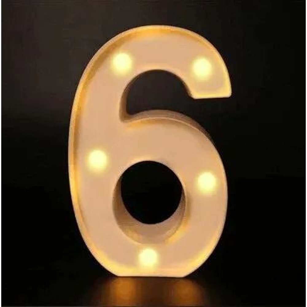 LED Alphabet And Number Decorative Night Light 11