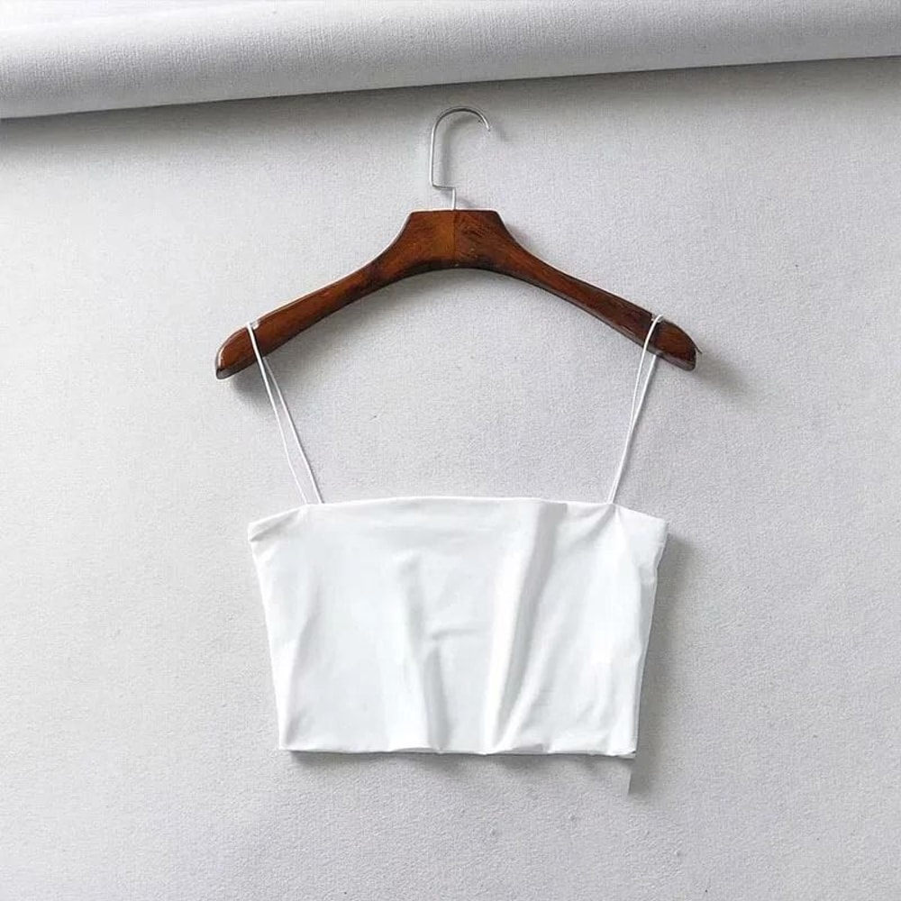Sleeveless Cotton Crop Tank Top 9