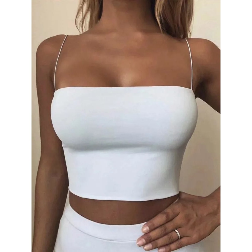 Sleeveless Cotton Crop Tank Top 3
