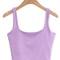 Sleeveless Square Neck Crop Tank Top 0