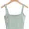 Sleeveless Square Neck Crop Tank Top 2