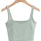 Sleeveless Square Neck Crop Tank Top 2