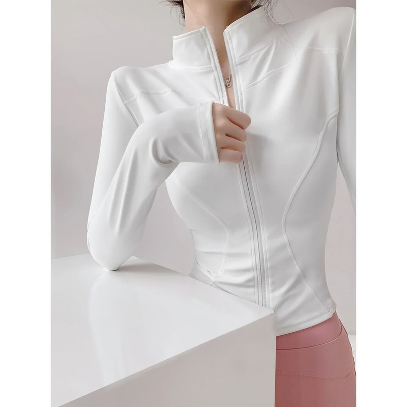 Quick Dry Long Sleeve Yoga Fitness Jacket For Women 10