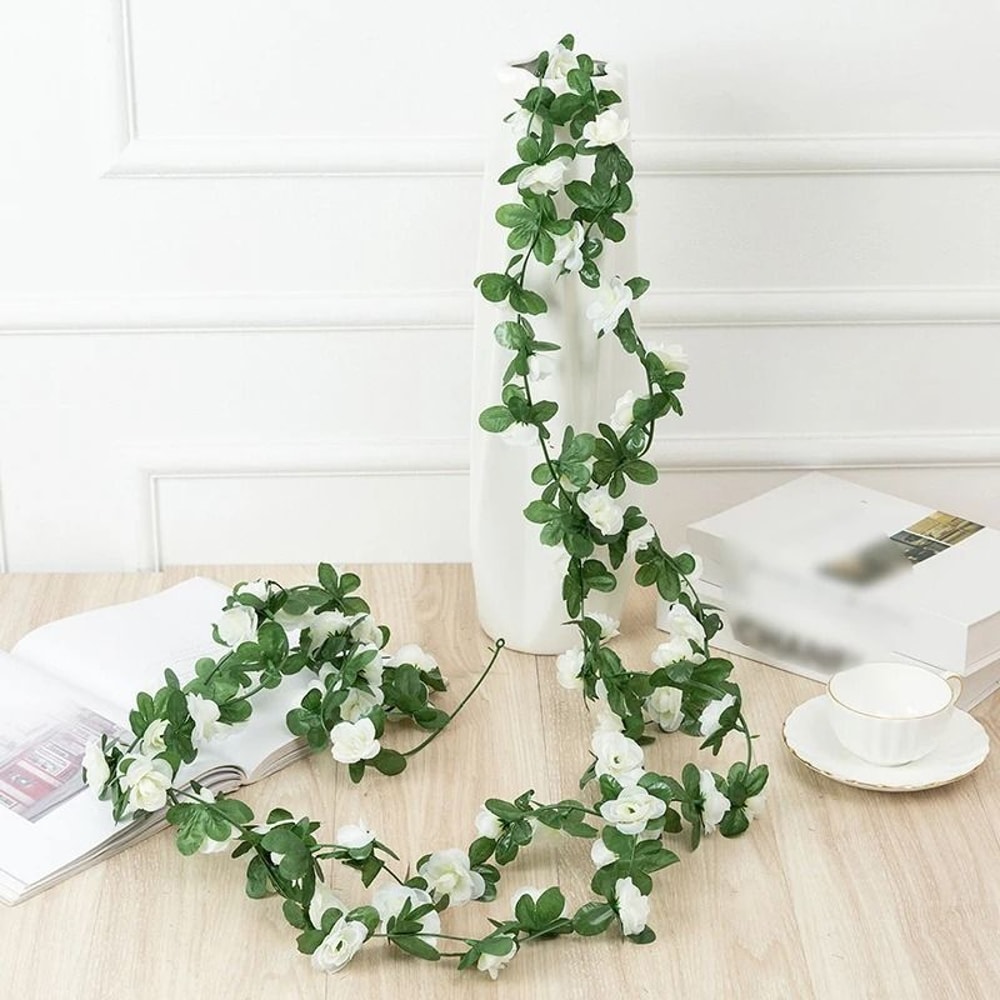 Artificial Rose Vine Garland For Wedding Home And Room Decor 9