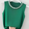 Sleeveless Knit Vest Top For Women Summer Casual Wear 8