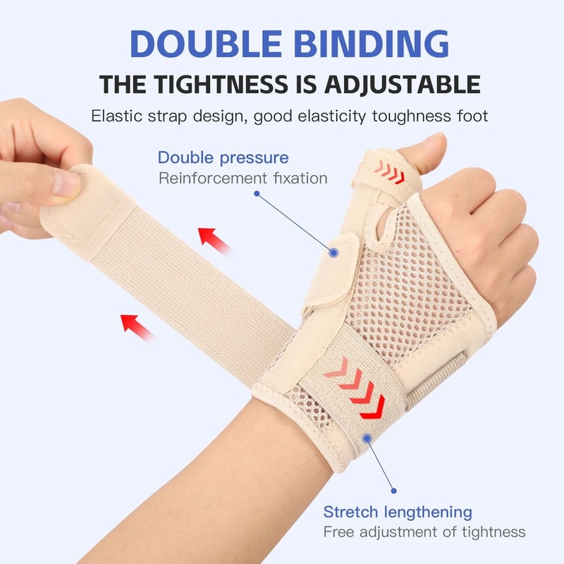 Flexible Wrist And Thumb Support Brace For Tendon And Joint Relief 3
