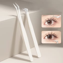 stainless steel eyelash extension tweezers for precision lash application