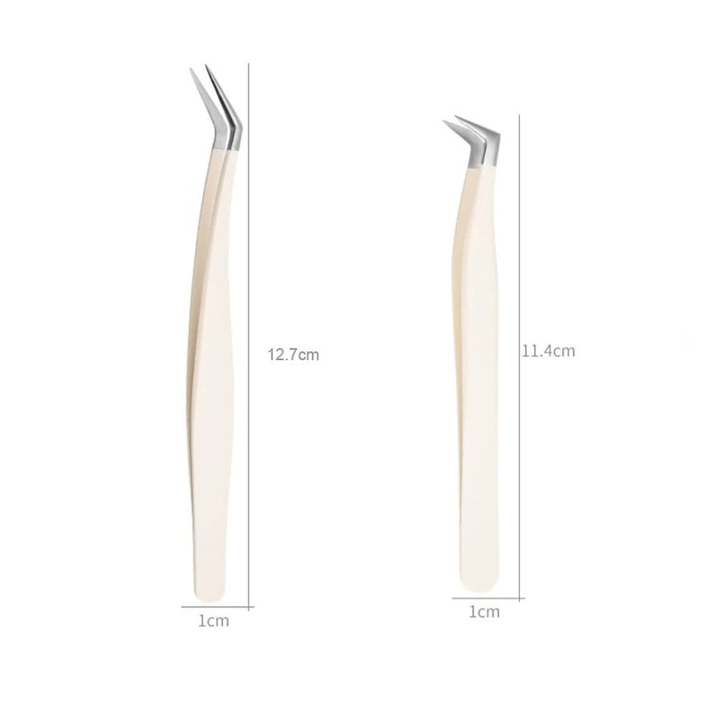 Stainless Steel Eyelash Extension Tweezers For Precision Lash Application 4