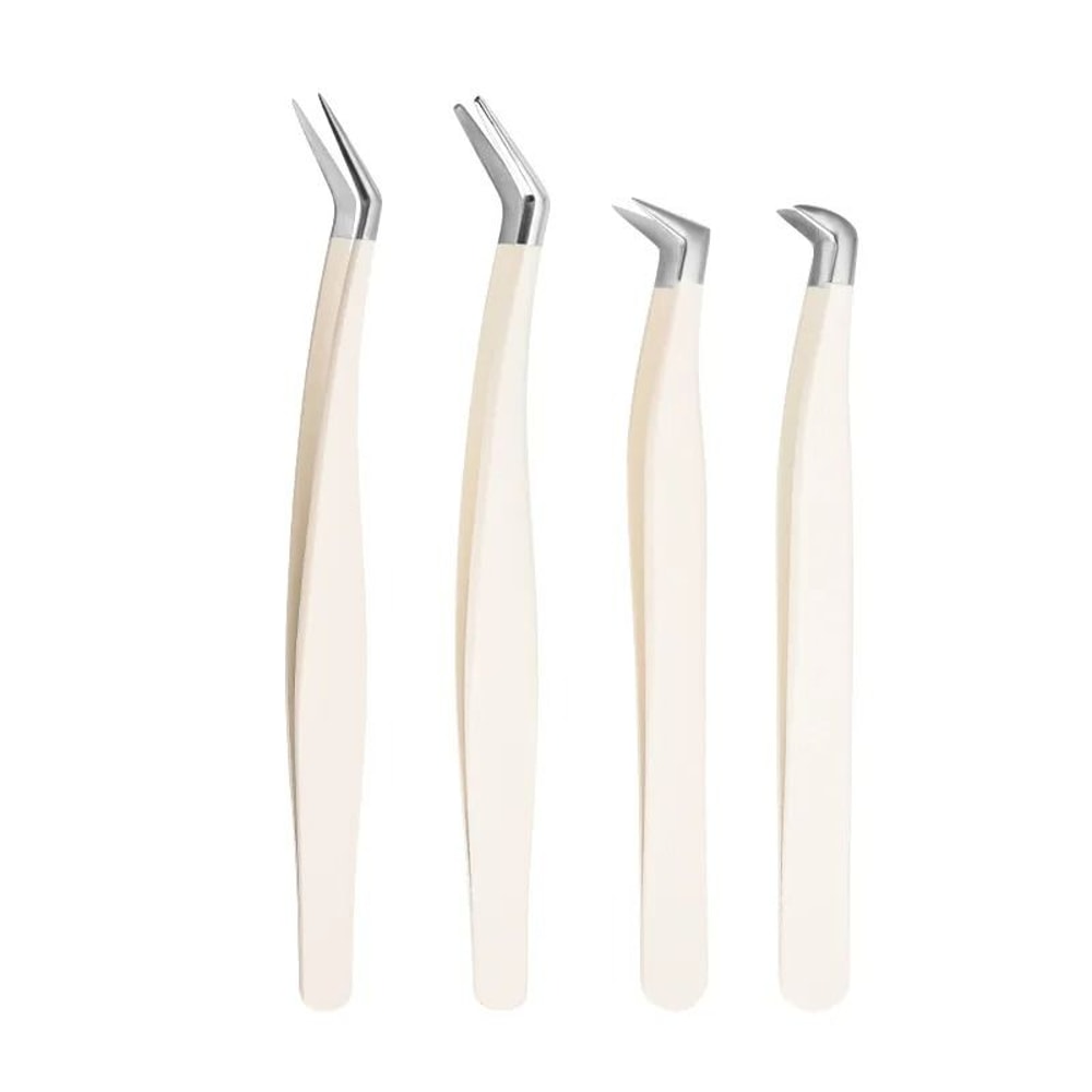 Stainless Steel Eyelash Extension Tweezers For Precision Lash Application 8