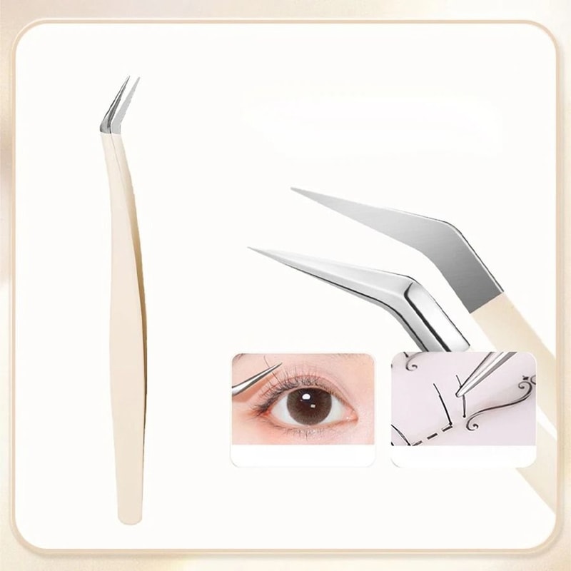 Stainless Steel Eyelash Extension Tweezers For Precision Lash Application 9